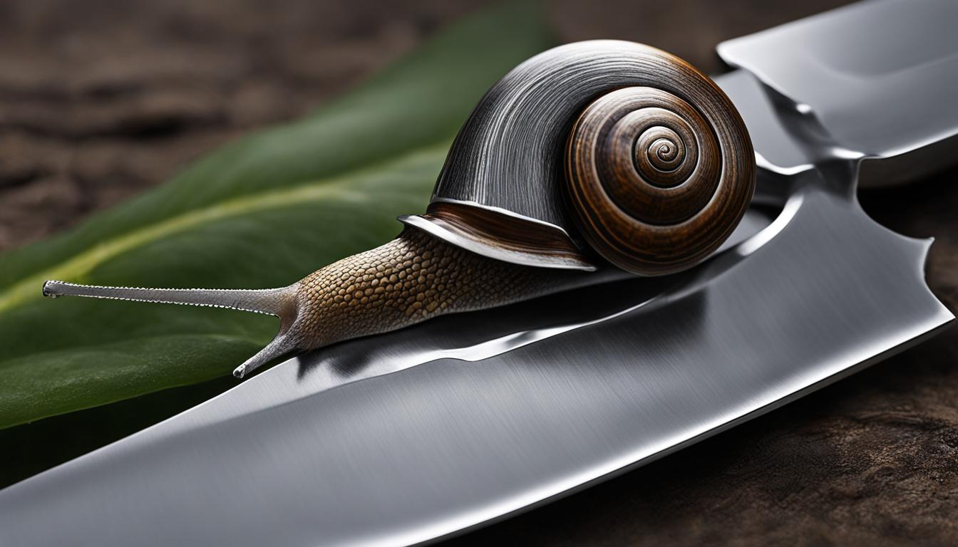 what is a snail trail on a knife